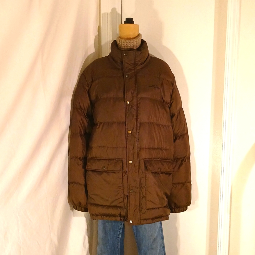 Eddie Bauer Brown Puffer Jacket